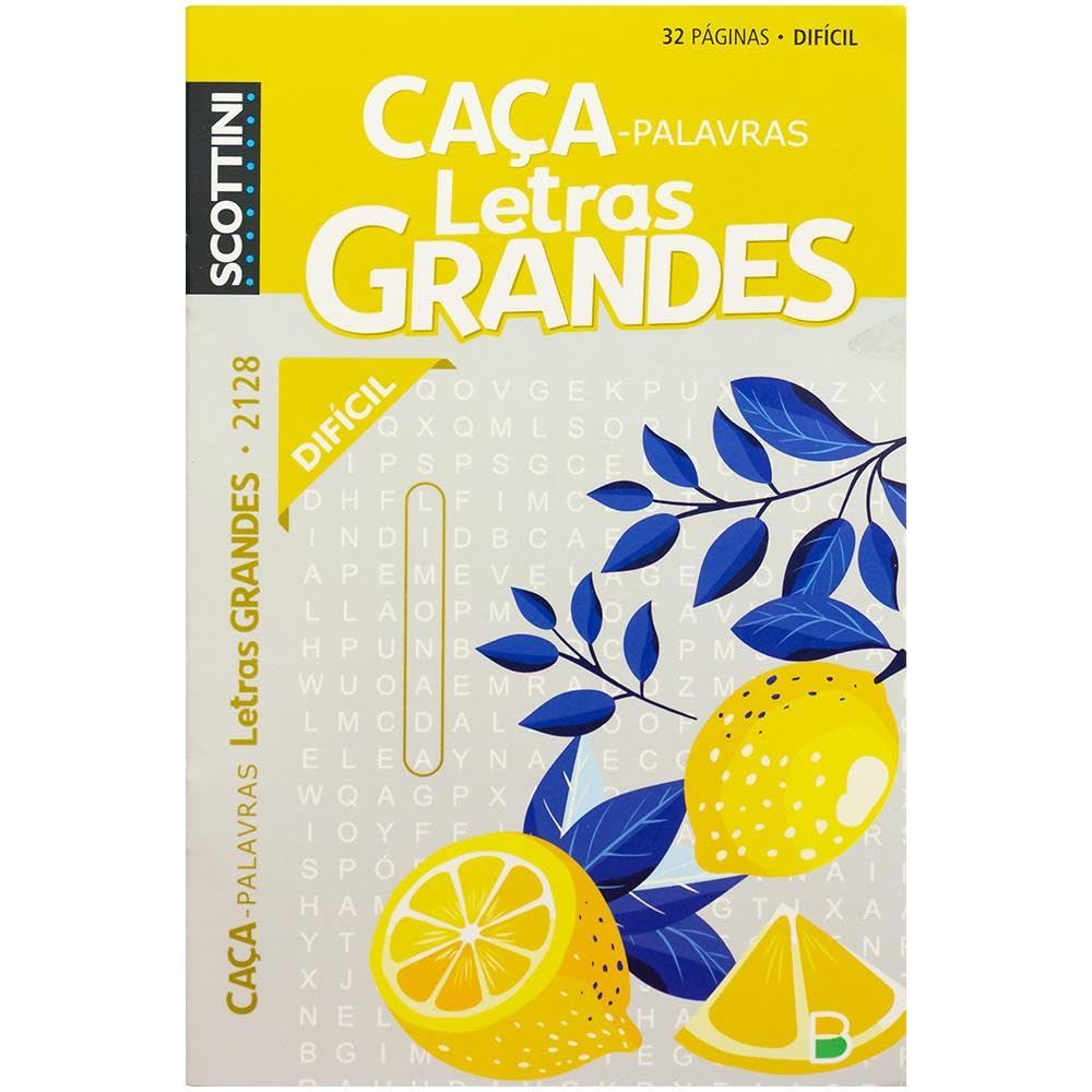 Scottini Caça-palavras | Letras Grandes | 32p | N.2128 | Díficil · foto 2