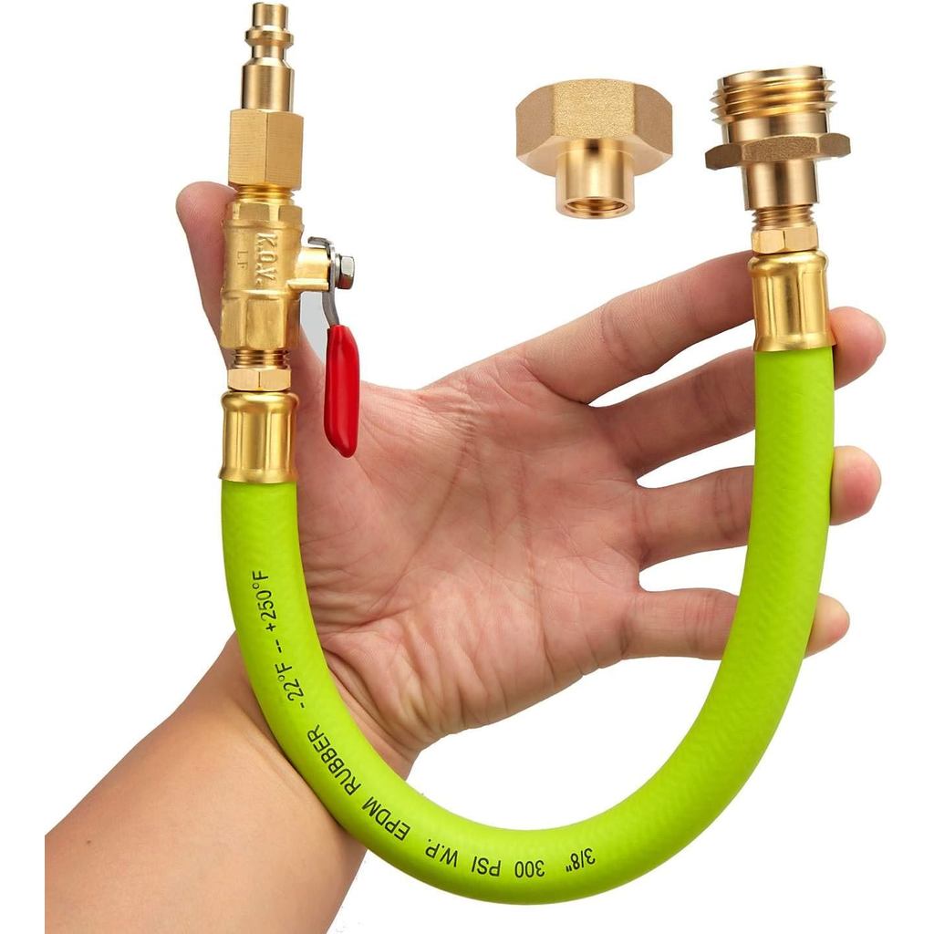 Latão sem chumbo, 16,9" Sistema de irrigação para inverno para RV, motorhome, barco, camper e trailer de viagem: Conecto