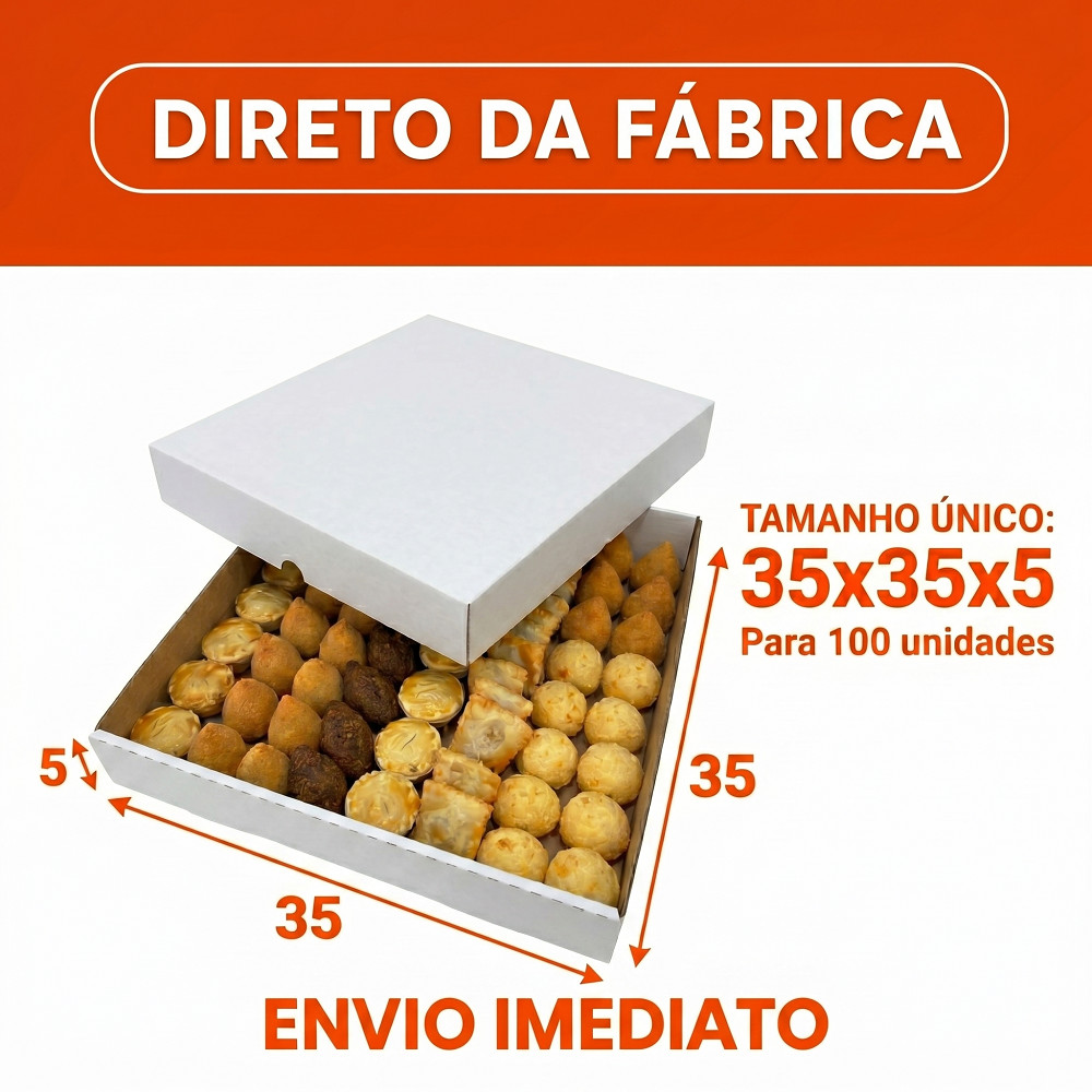 Kit Caixas para Doce/Salgados com 100 unidades - Envio Imediato