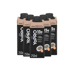 Kit 5 YoPRO Bebida Láctea UHT Coco com Batata-Doce 15g de proteínas 250ml