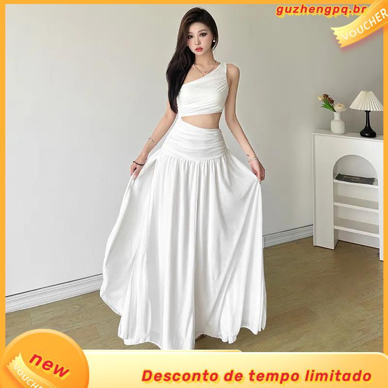 Vestido de Festa Jaqueline Verao em tule sem brilho cintura vazada ombor só elegante para Madrinhas Formandas