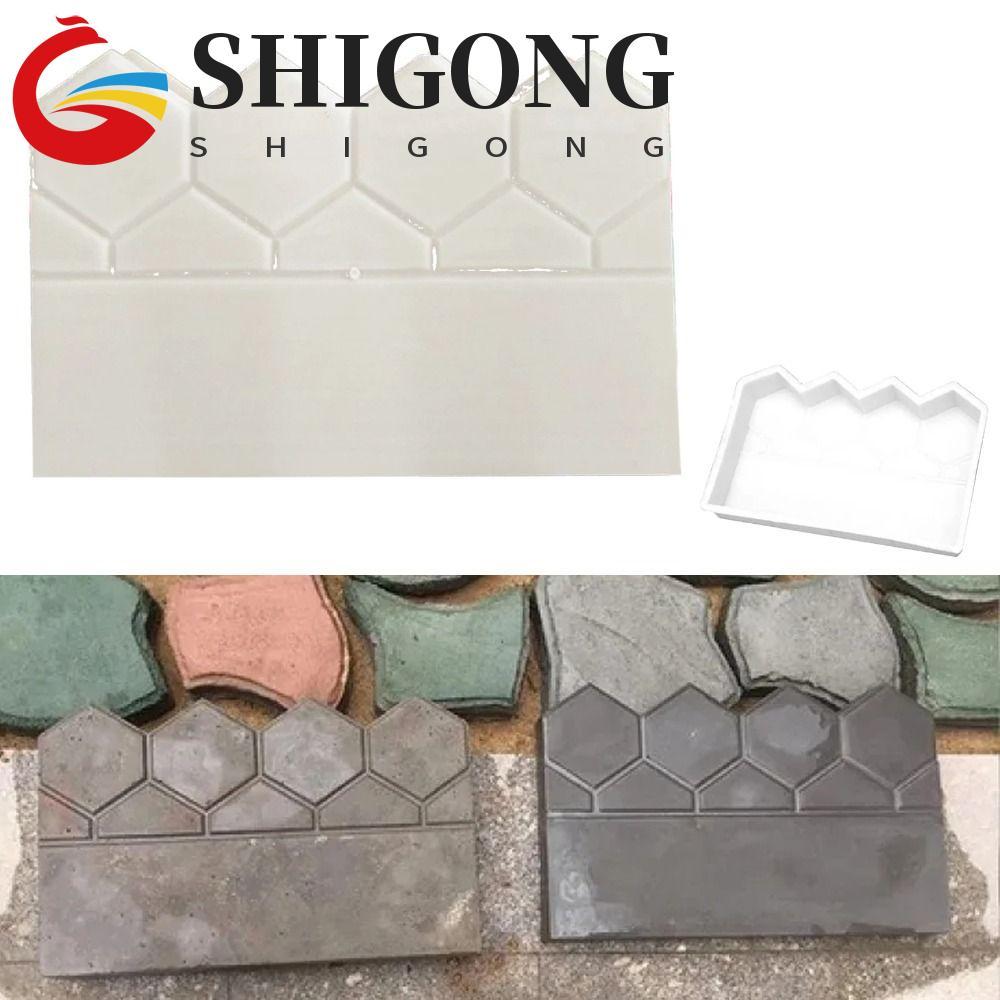 Molde De Tijolo De Cimento Para Cerca De Jardim SHIGONG , Decorativo Antigo Reutilizável , Plástico
