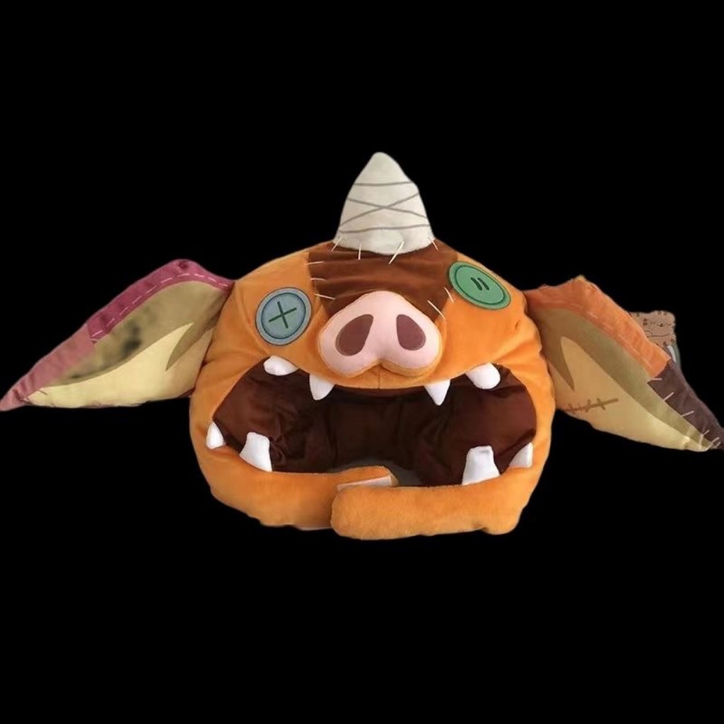 Novo jogo Zelda porco Piggy chapelaria engraçado Spoof Link cabeça de porco brinquedo de pelúcia chapéu atacado bonito
