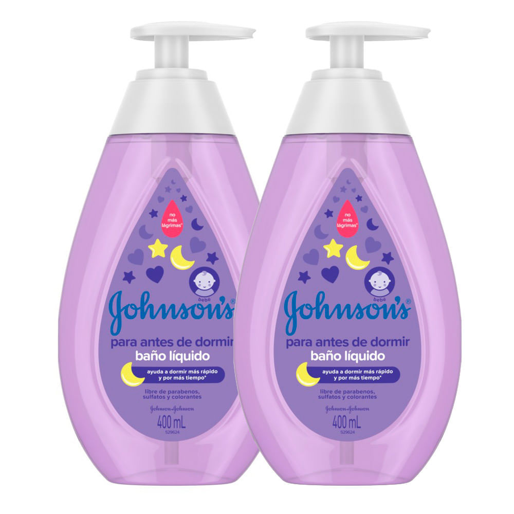 Kit 2 Sabonete Líquido Johnson's Baby Hora do Sono 400ml