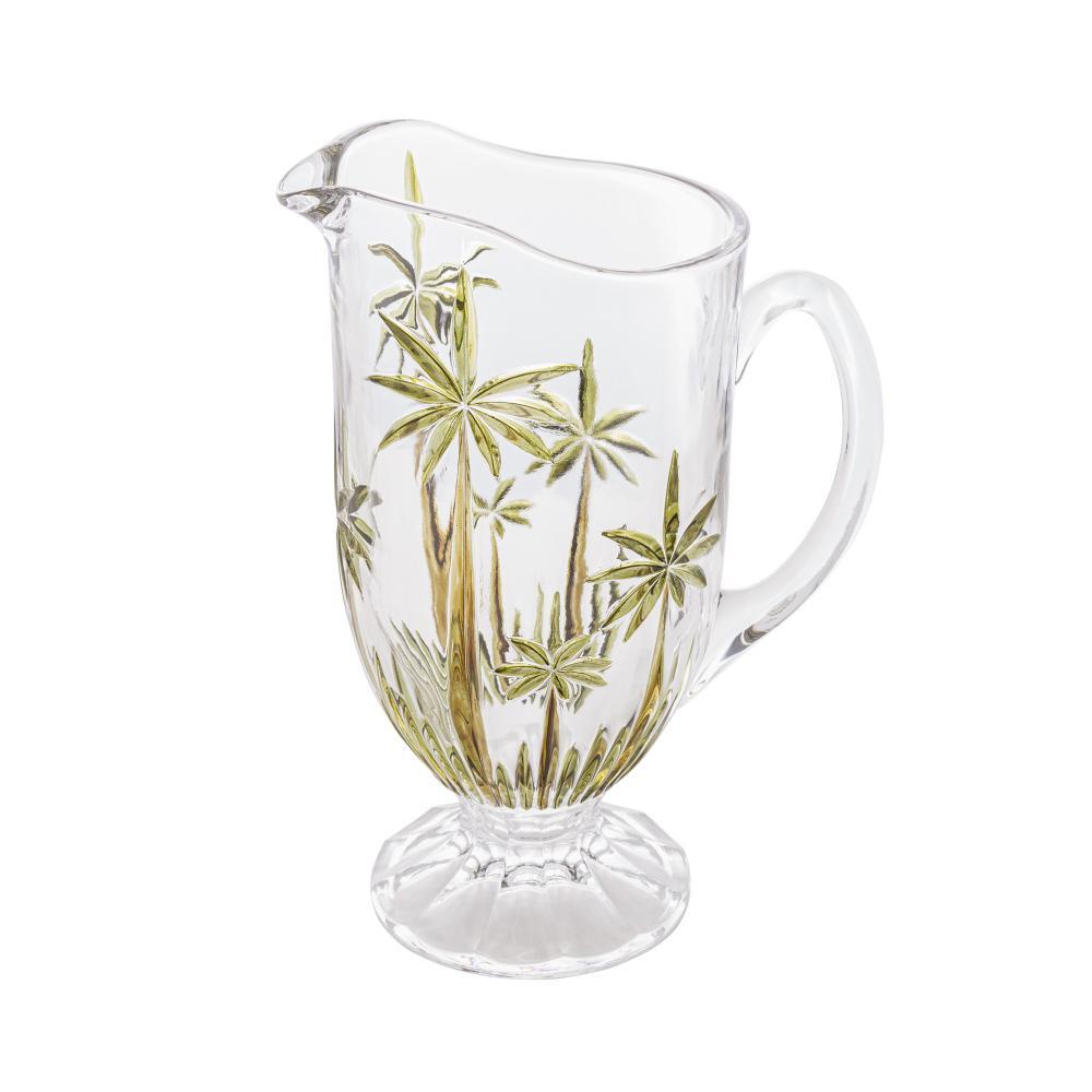 Jarra Palm Tree Handpaint 1,4L Cristal Ecológico Wolff