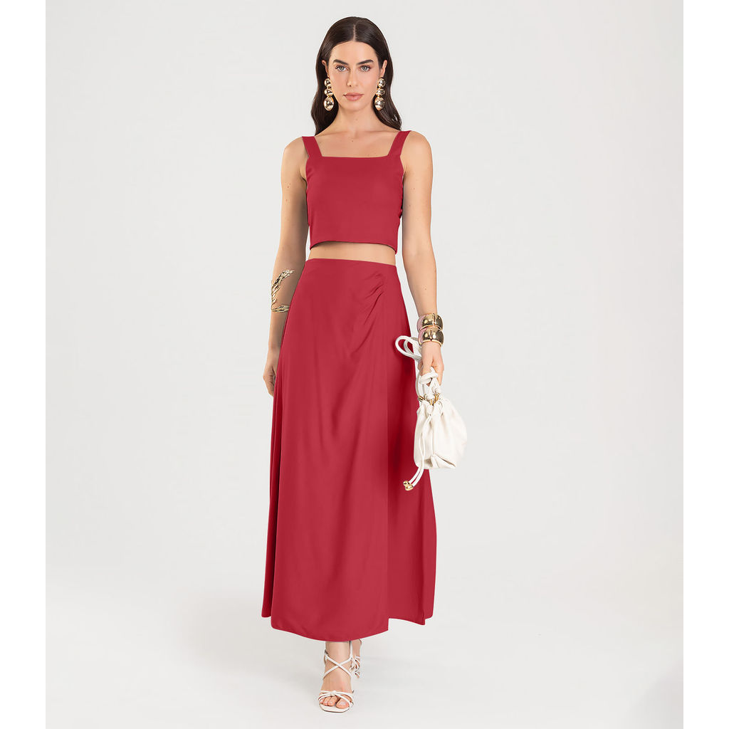 Top Liso Feminino Dianna Vermelho