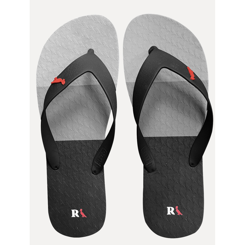 Chinelo Reserva Masculino Trancoso Classic Light Grey/Black Original Preto
