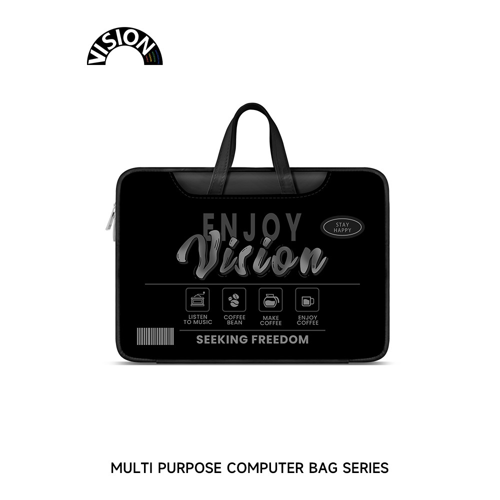 VISION Street Wear Bolsa para Laptop em inglês portátil adequada para Apple macbook 15: 20 cm Shin-Chan air13.3 Huawei m