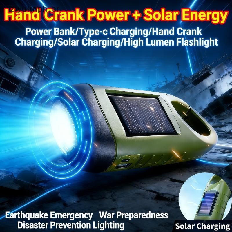 ziyulinph 3 LED Manivela Dínamo Lanterna Movida A Energia Solar Lâmpada De Emergência Recarregável Para Caminhadas Kits