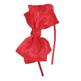 WLBON Tiara de Laço Vermelho para Halloween, Acessório de Cabelo para Mulheres, Natal, Festas, Desfiles, Máscaras, Cospl