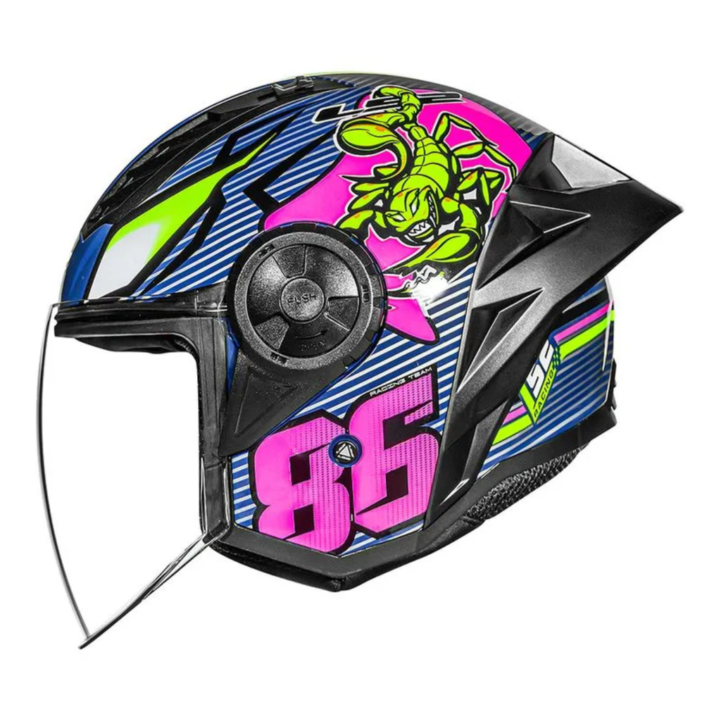Capacete LS2 OF616 Airflow II Draze Sting Dark Monocolor