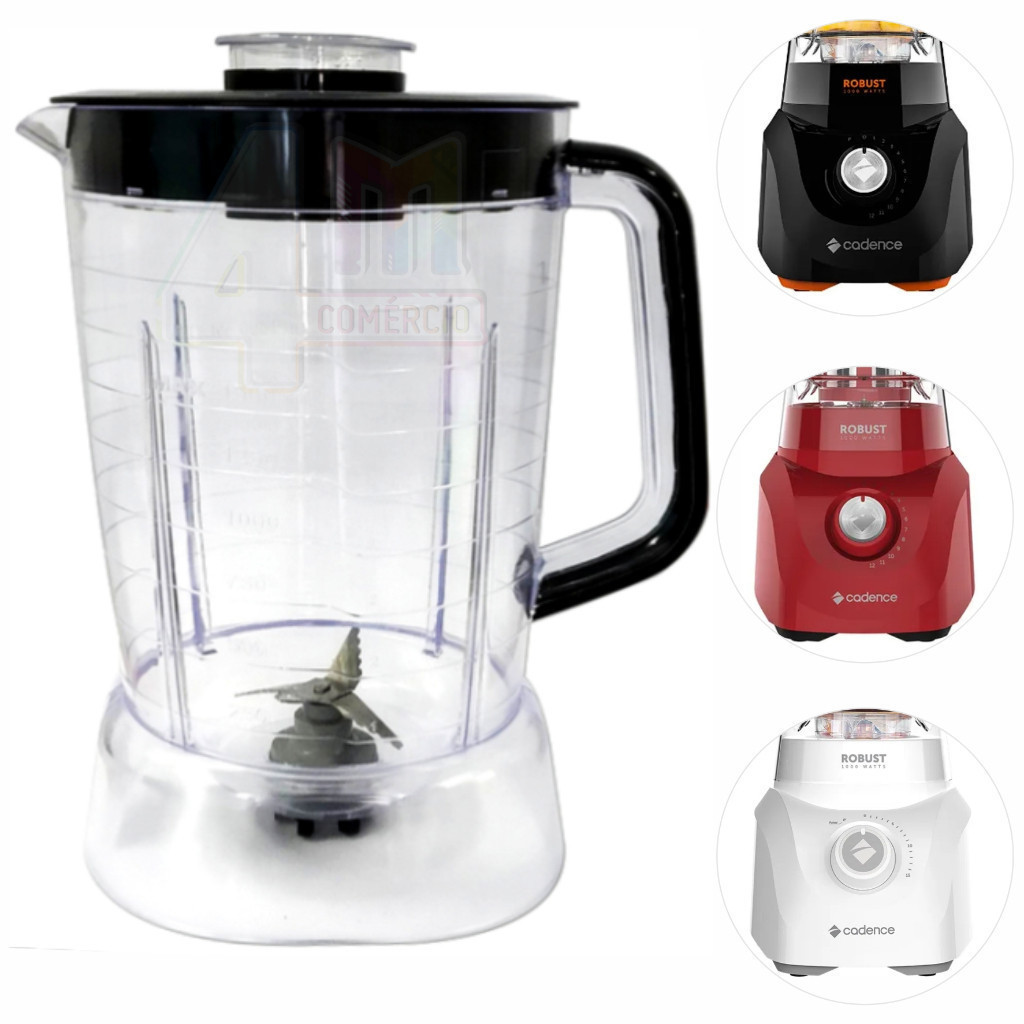 Copo Liquidificador Compatível Cadence Robust 1000w LIQ 400 LIQ 411 Jarra Compatível Alta Qualidade Envio Rápido