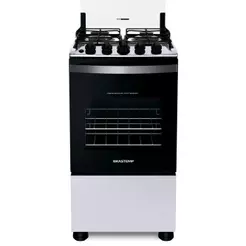Fogão 4 Bocas Brastemp Clean BFO4NBB Acendimento Automático, Branco