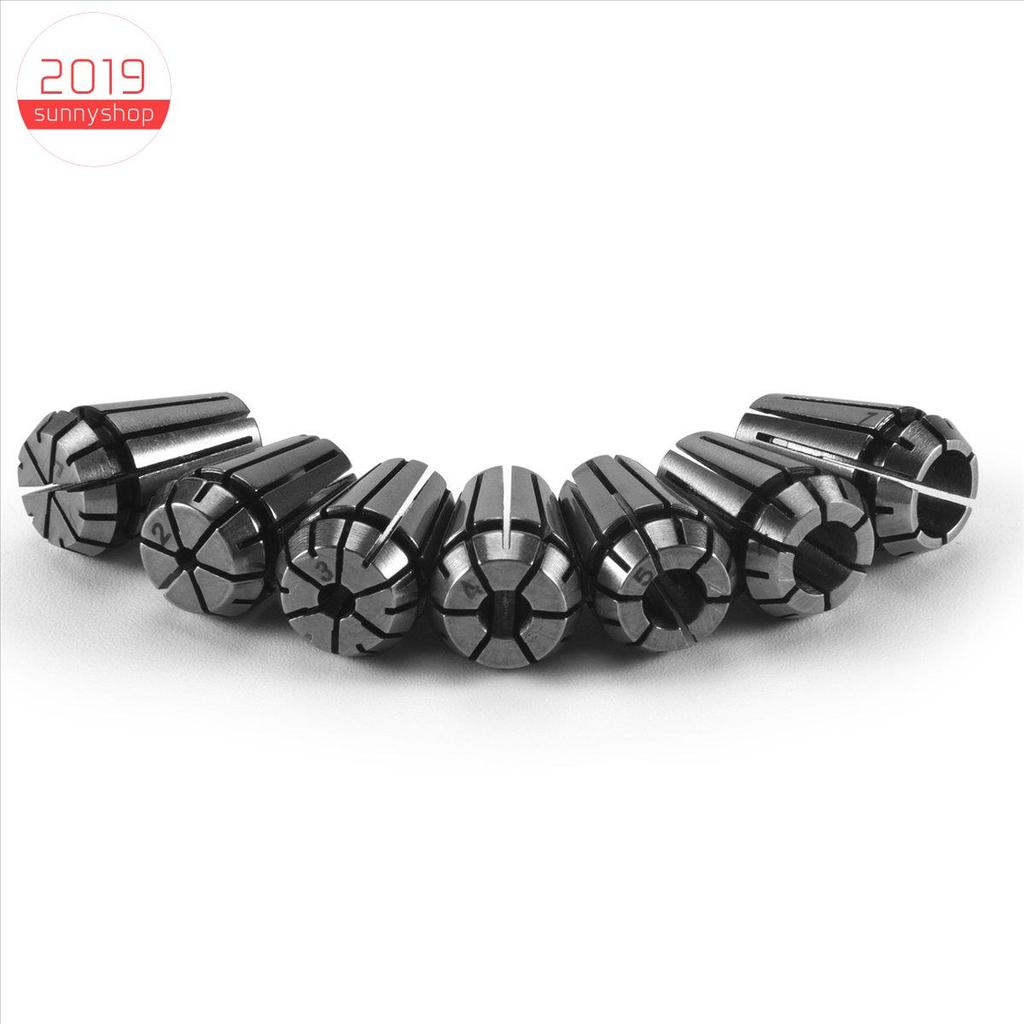 [Bestseller S] 7pcs 1-7mm ER11 Pinça De Mola Para Ferramenta De Torno De Gravação E Fresagem CNC
