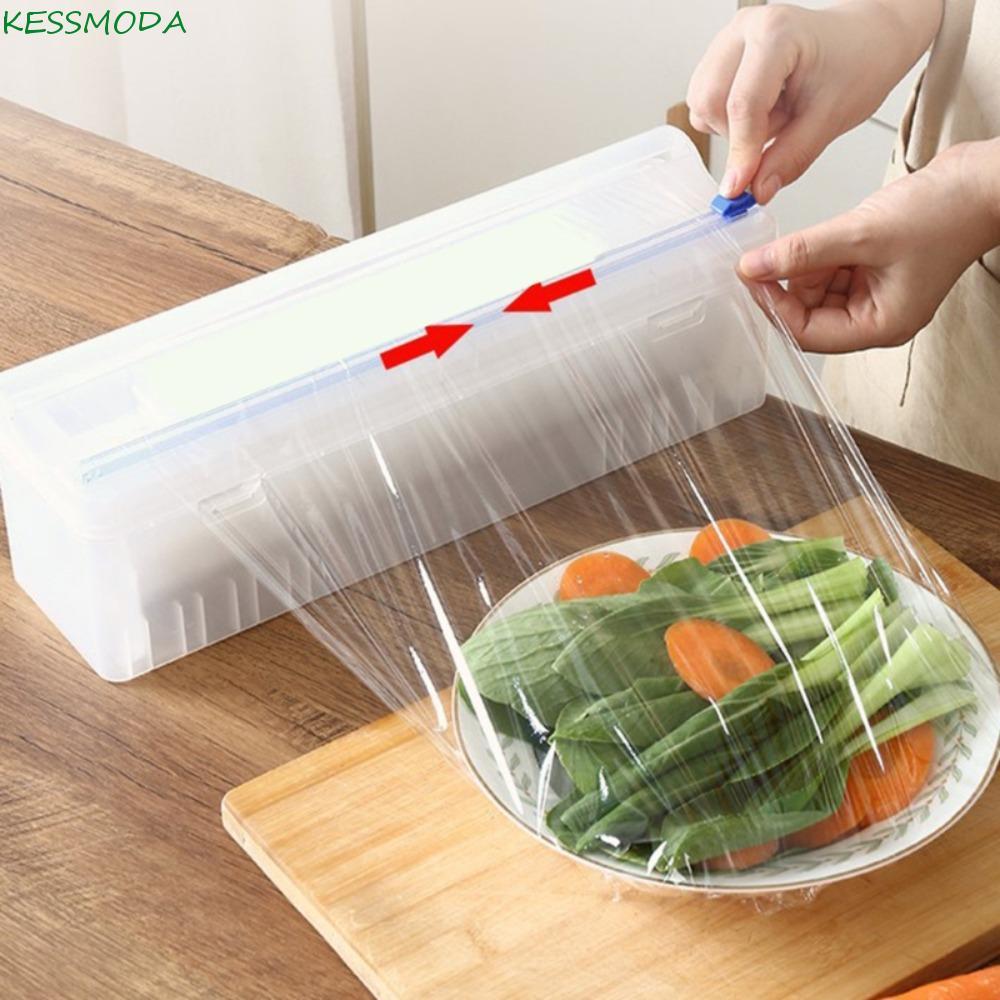 Distribuidor De Envoltório De Plástico Kesselmanmoda Com Cortador De Slides De 1 Unidade Caixa De Armazenamento Seguro R