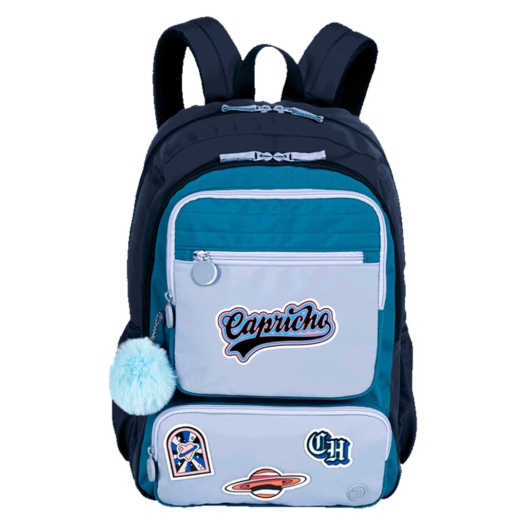 Mochila de Costas 2 Compartimentos Escolar Juvenil Sestini 076226-04 Capricho Class