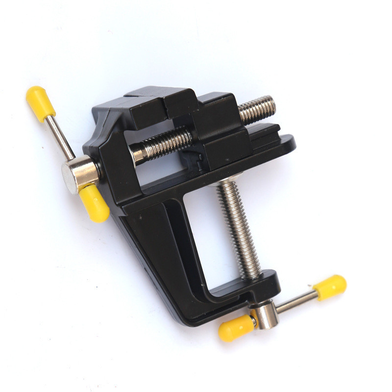 Liga de alumínio 35MM pequeno torno de bancada pequeno alicate plano torno de mesa Mini DIY doméstico pequeno torno
