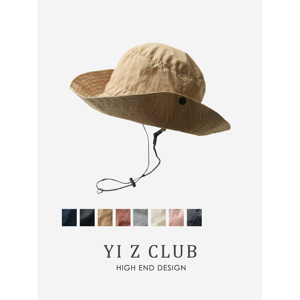 Yi Z CLUB lazer esportes confortável respirável de secagem rápida chapéu de sol balde chapéu primavera verão masculino f