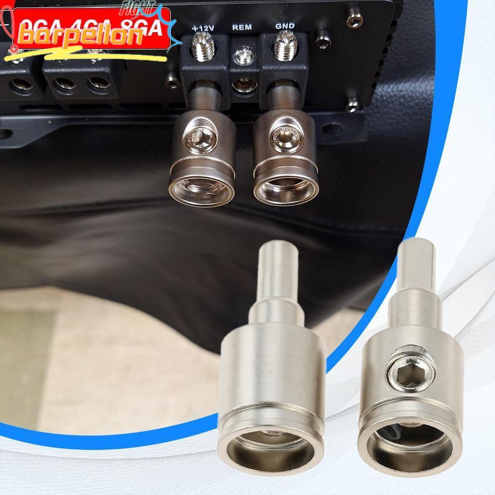 Terminal De Fio De Alto-Falante De Carro BARPELLON , Conector De Áudio De Cobre Puro 0GA 4GA 8GA , Redutor Dourado E Pra