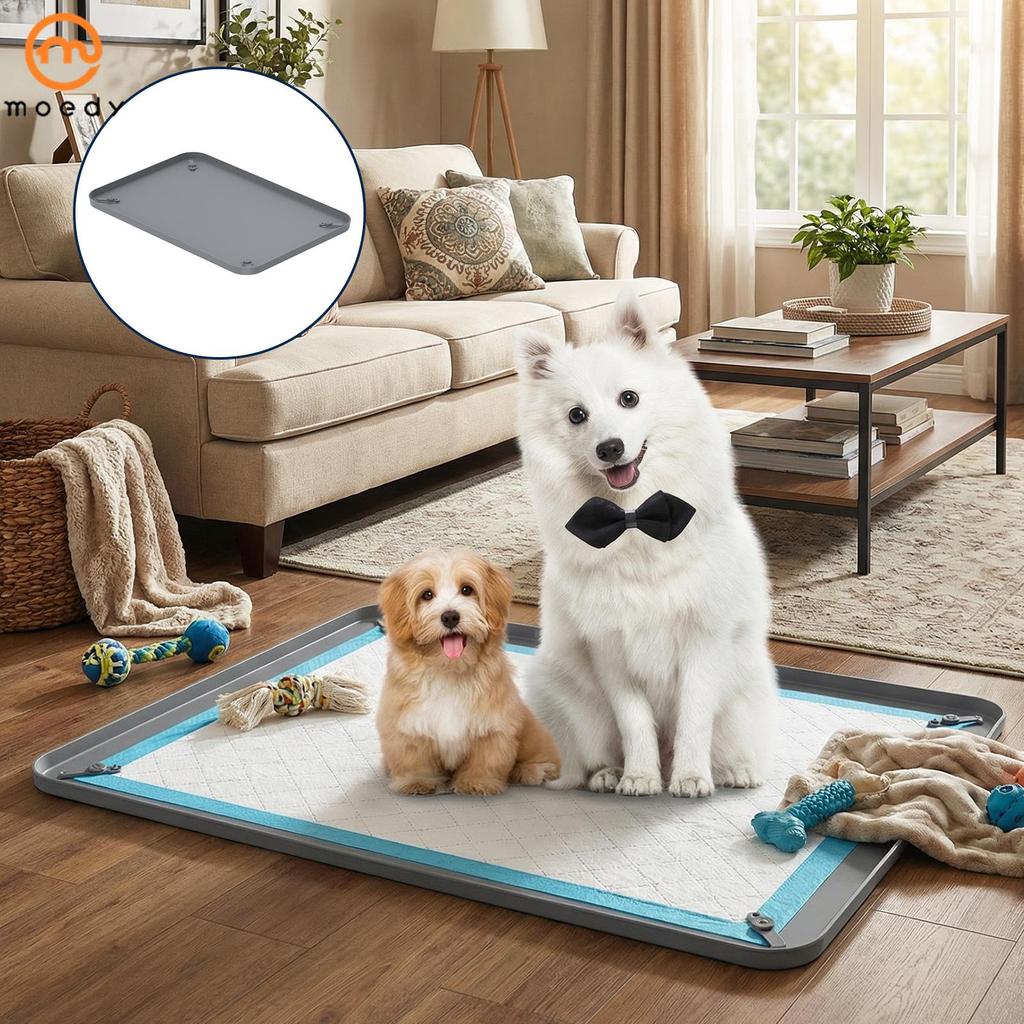 Suporte De Almofada De Xixi Para Cães , Silicone Filhotes , Sem Derramamento , Borda Elevada , À Prova De Vazamento , Ta