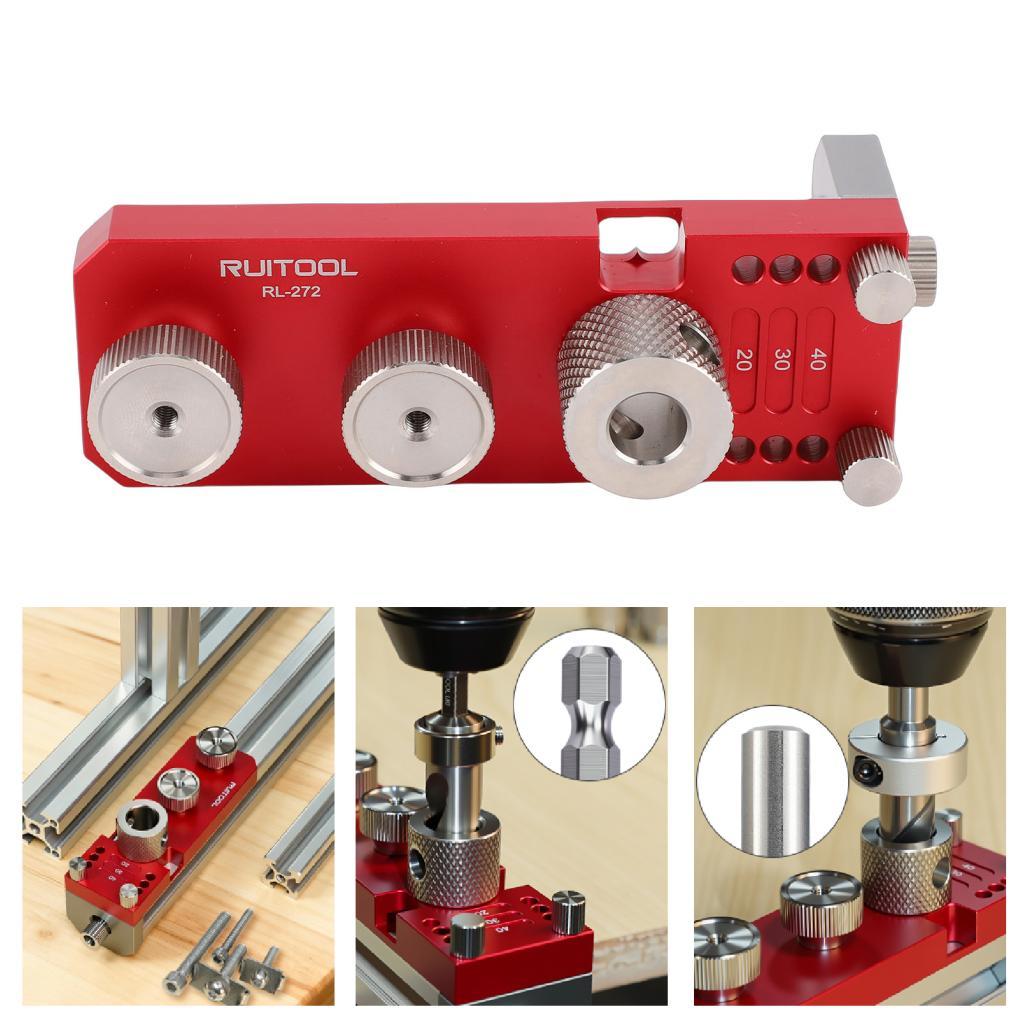 honorhome-BR Eacam Perfis de alumínio Broca Acesso Furo Jig Punch Locator para perfis da série 20 30 40 M6 M8 Material