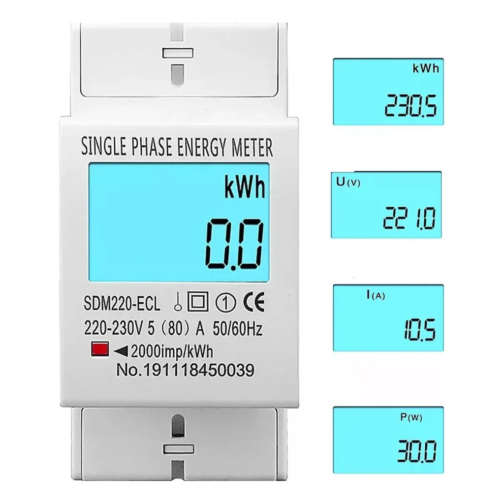 Wattímetro Digital Amperímetro Voltímetro Medidor Kilowatts