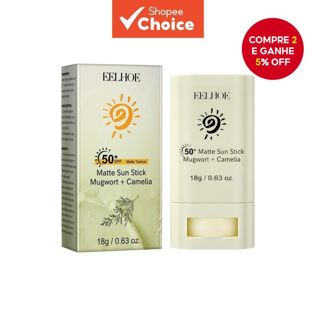 Bastão Protetor Solar 50+ Acabamento Matte Proteção Multifuncional 18g Anti-Envelhecimento & Hidratante, Sem Gordura