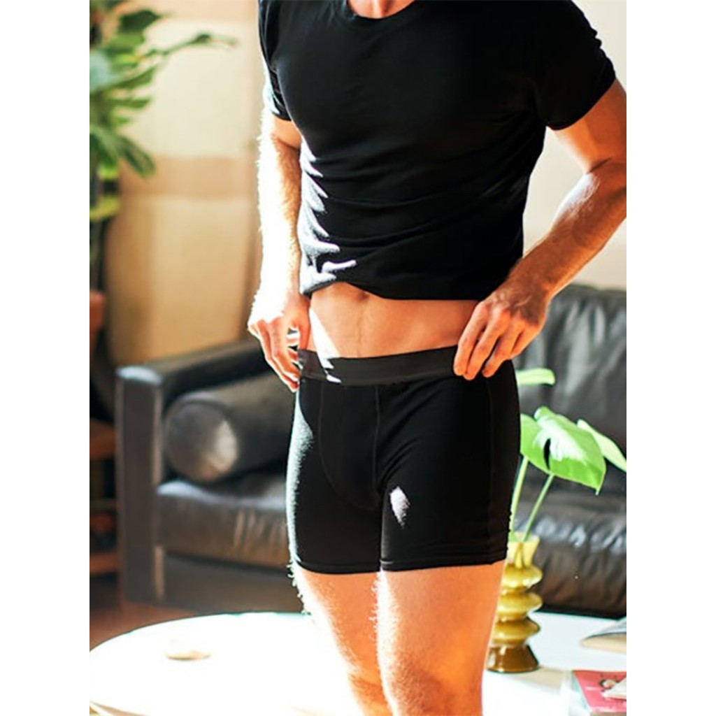 Cueca Boxer masculina antibacteriana de lã Merino, concha cinza, esportes ao ar livre, sem costura, secagem rápida, resp