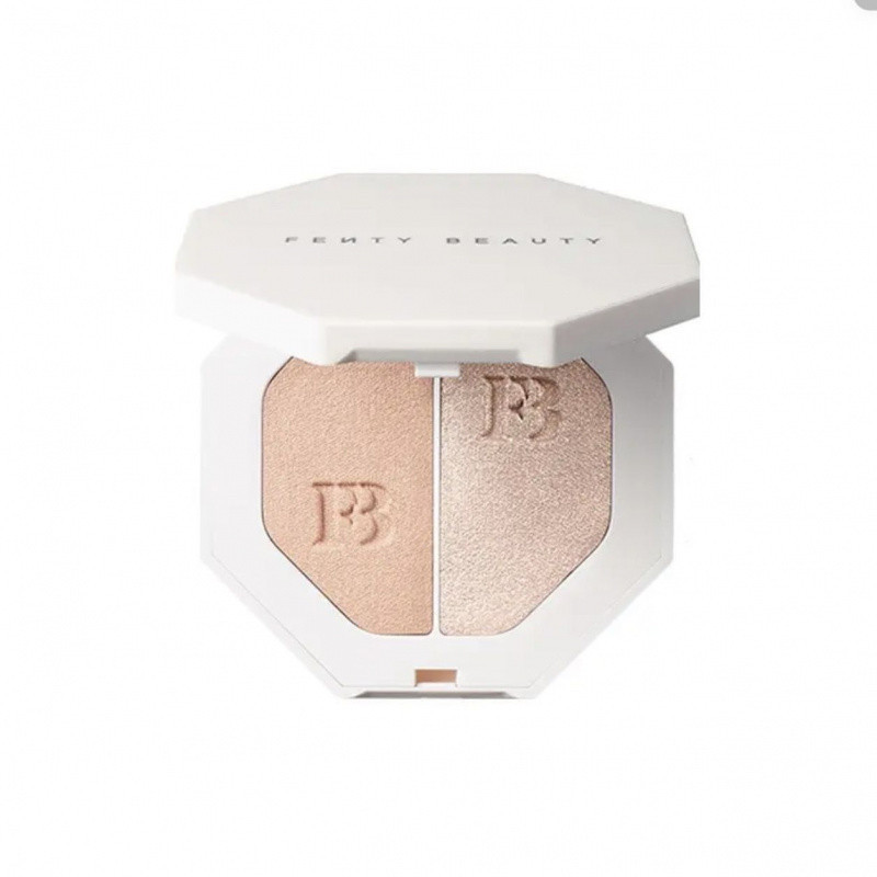 Fenty Beauty Duas Cores Destaque Streamer Pó Perolado Fino Flash Luz Natural Forma Tridimensional Iluminar Tez 7g Facial