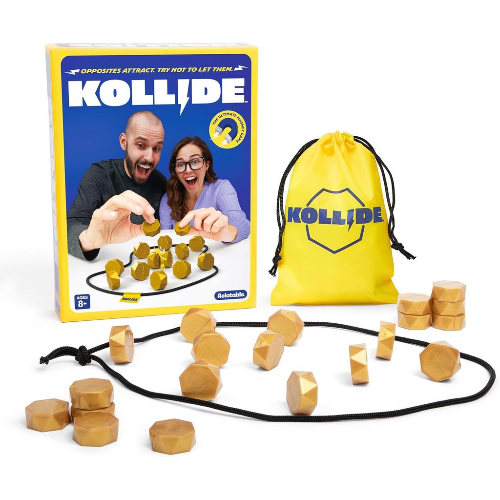 Fun Collisions: A Magnetic Game Perfect for Family Game Nights, a Joyful Choice for Kids, Includes 1 Rope, 20 Magnets, a
