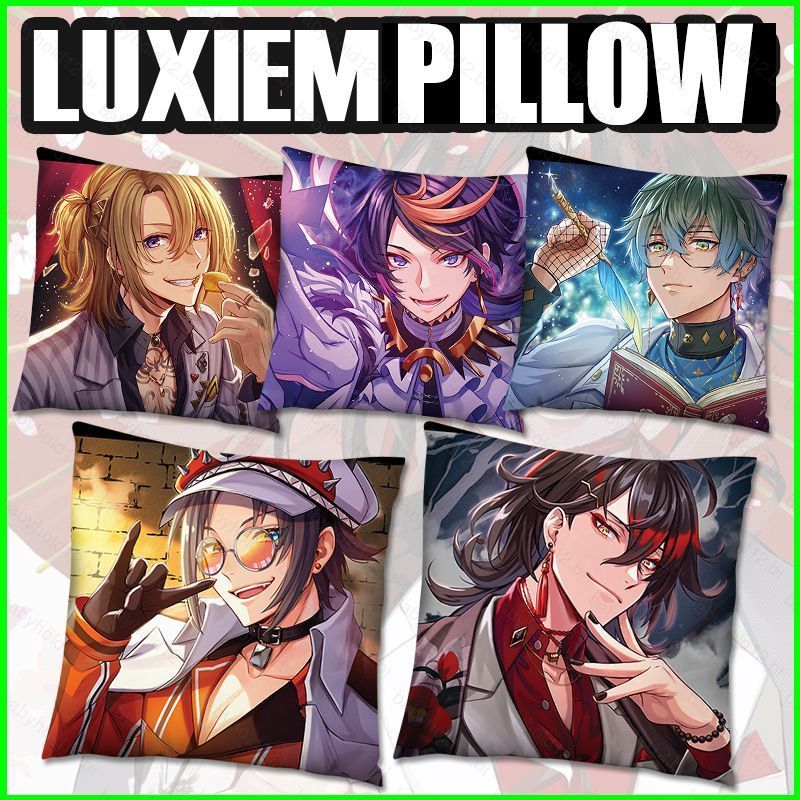 BB12 Luxiem Fronha 45x45cm Capa De Almofada Travesseiro Casse Vox Luca Mysta Ike Shu NIJISANJI Decoração De Casa
