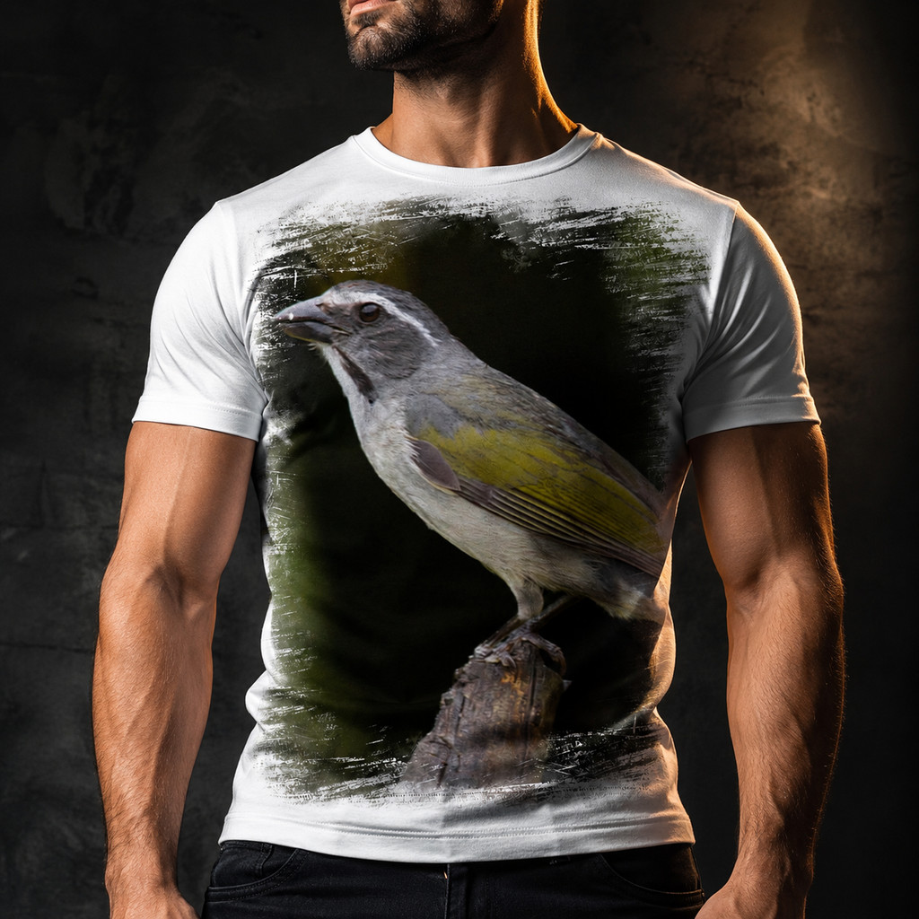 Camisa Camiseta Masculina Ave Pássaro Trinca Ferro 3