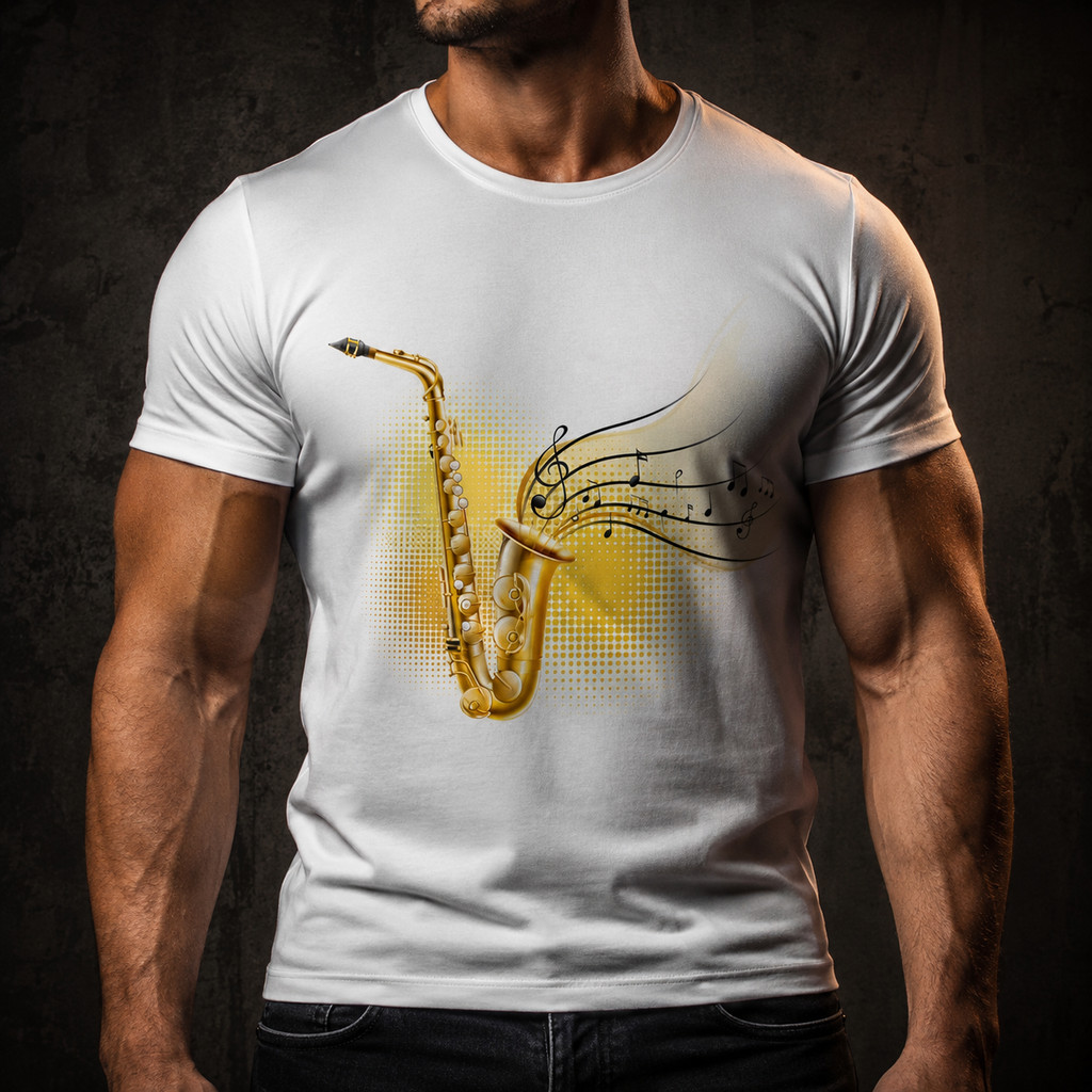 Camiseta Instrumentos Músicais Sax Saxsofonista Sax 1 A