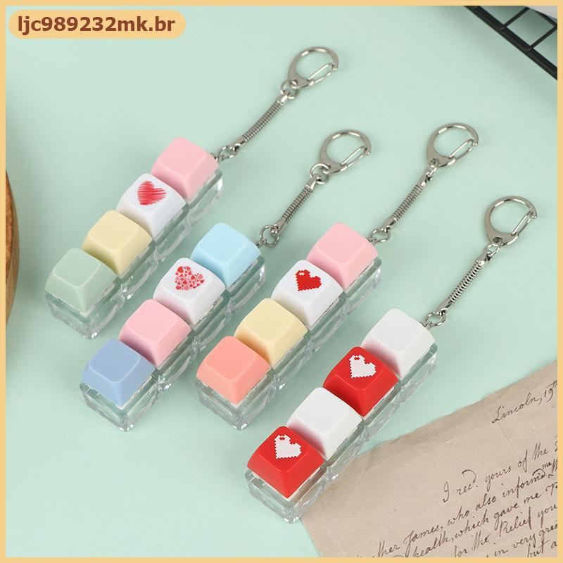 [MYBR] Conjunto De Chaveiro Com Interruptor De Teclado Mecânico , Brinquedos Para Alívio Do Estresse , Faça Você Mesmo ,