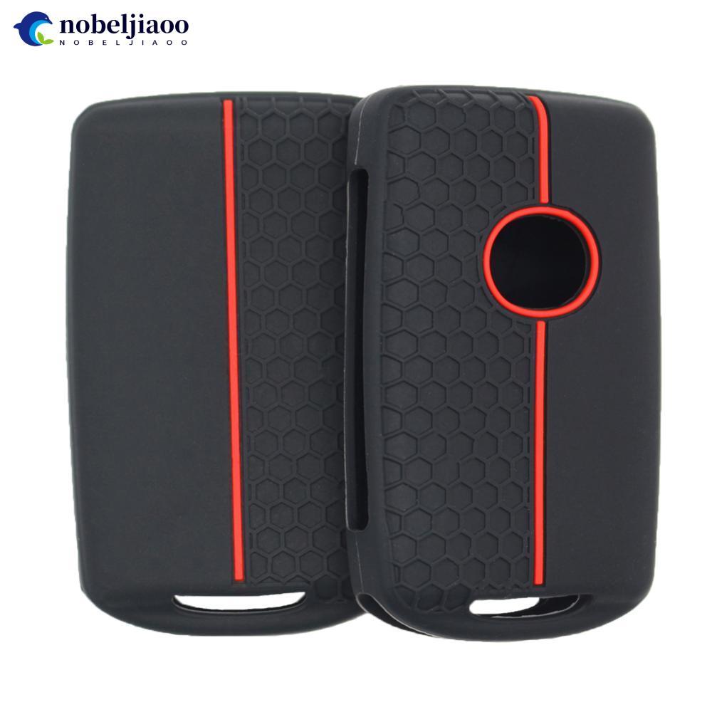 NOBELJIAOO Capa De Silicone Para Chave De Carro , Acessórios , Chaveiro Protegido Mazda 3 6 Cx30 Cx9 Cx5 Cx8 MX5 MX30 X5