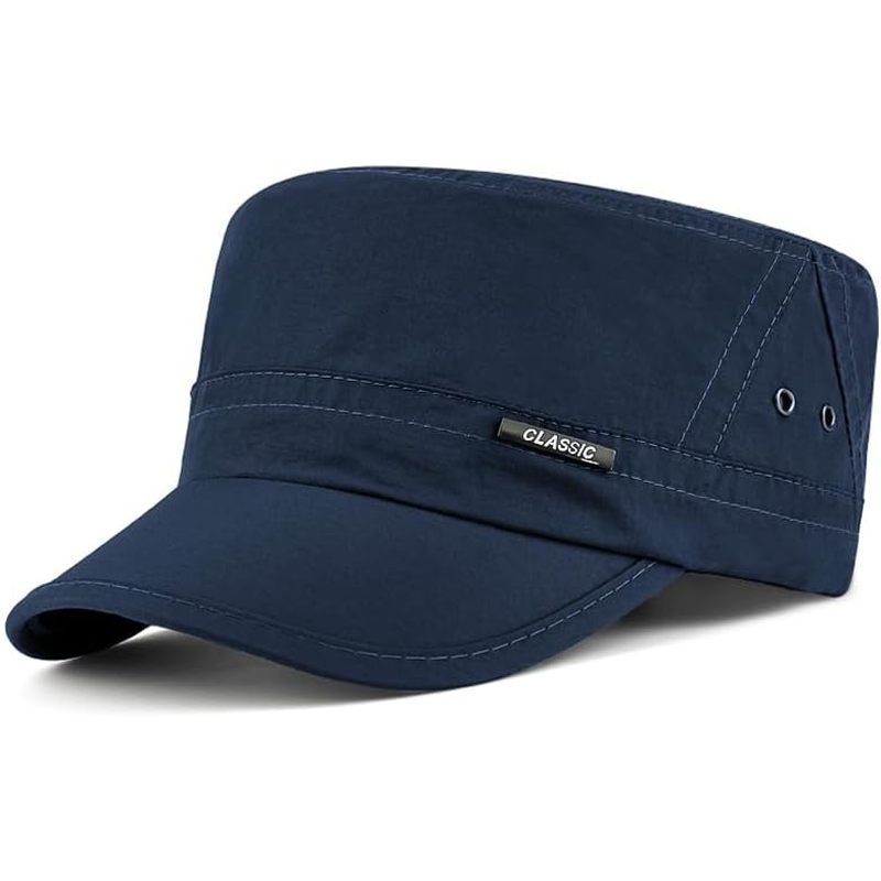 Boné Militar De Malha FASHIXD Chapéus Do Exército De Verão Para Homens Quick Qry Short Bill Hat Cadet Cap
