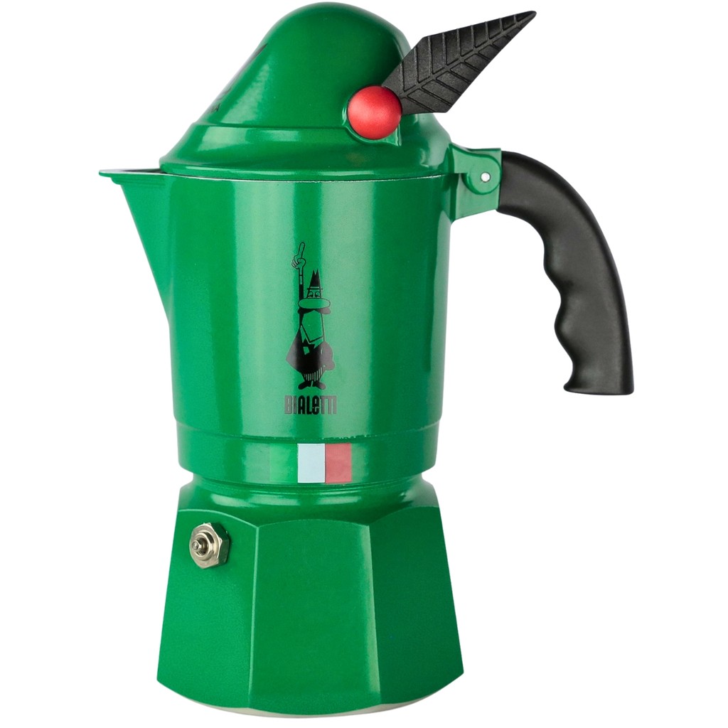 Cafeteira Italiana Bialetti Break Alpina Verde 3x Importação Exclusiva