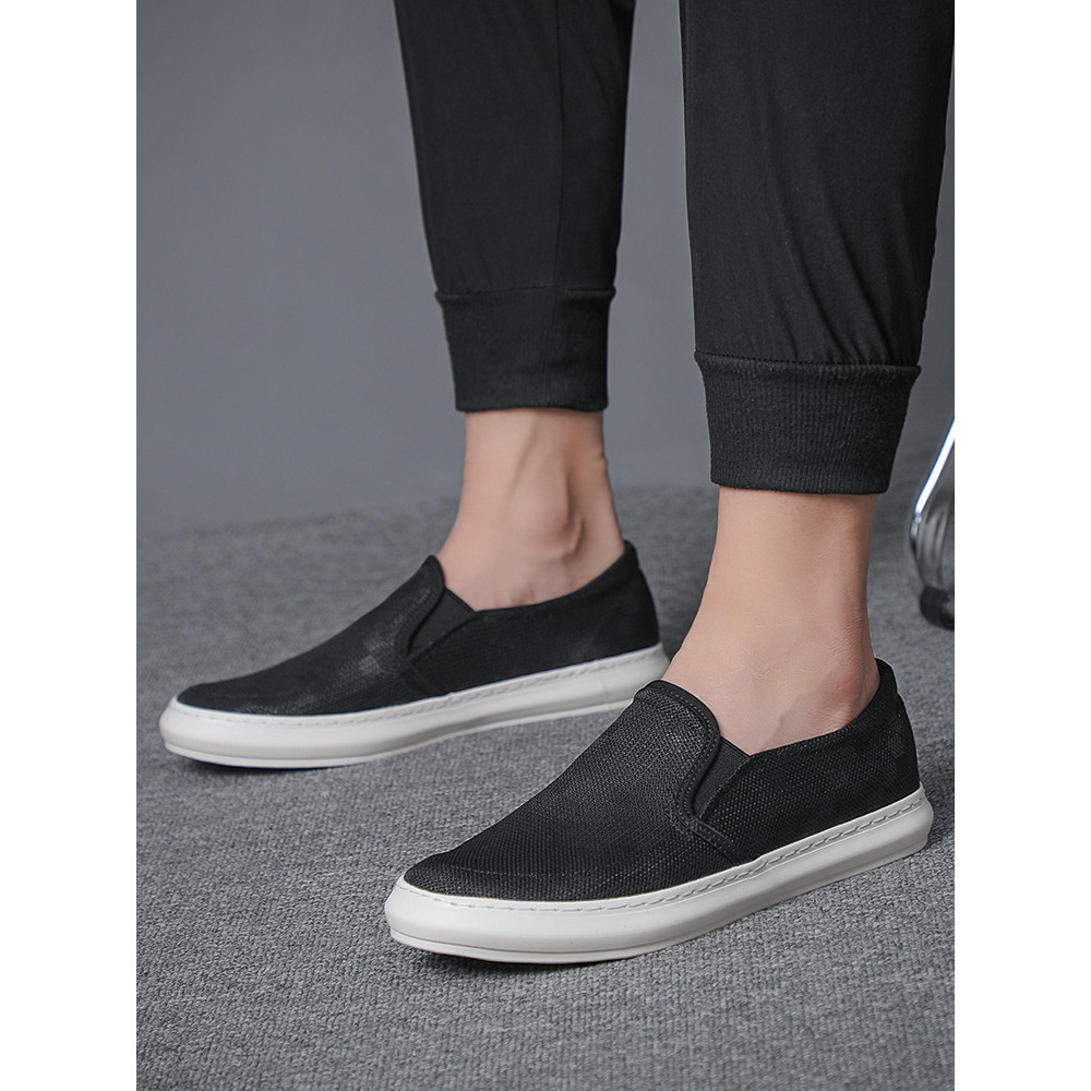 Sapatos de rede masculinos de verão velhos sapatos de pano de pequim sapatos masculinos sapatos esportivos casuais desli