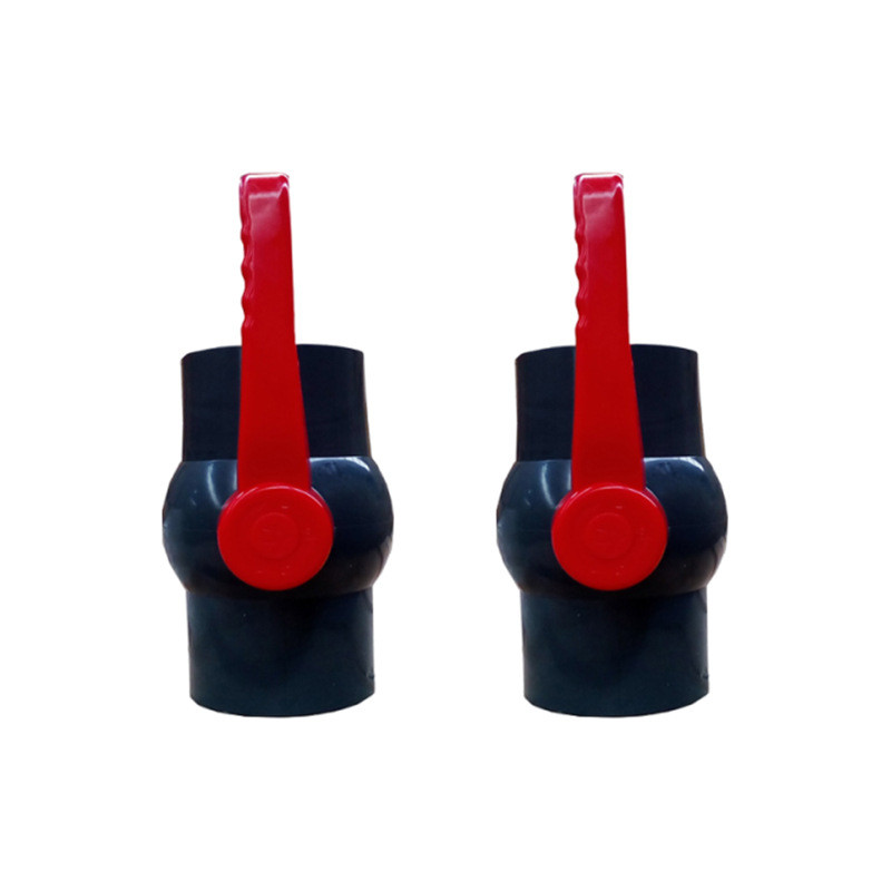 Válvula de esfera de PVC para tubulações de abastecimento de água, válvula de esfera de plástico com rosca, válvula de e