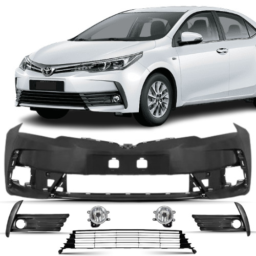 Kit Parachoque Dianteiro Corolla 2018 2019 Com Milha