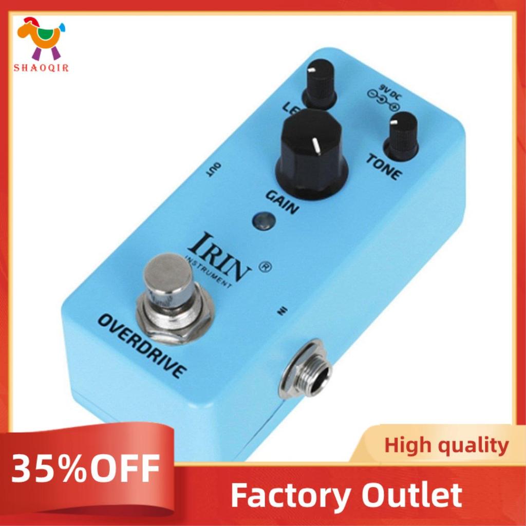 Pedal De Efeitos OVERDRIVE De Guitarra Elétrica Digital Analógico Redutor De Ruído Fonte De Alimentação