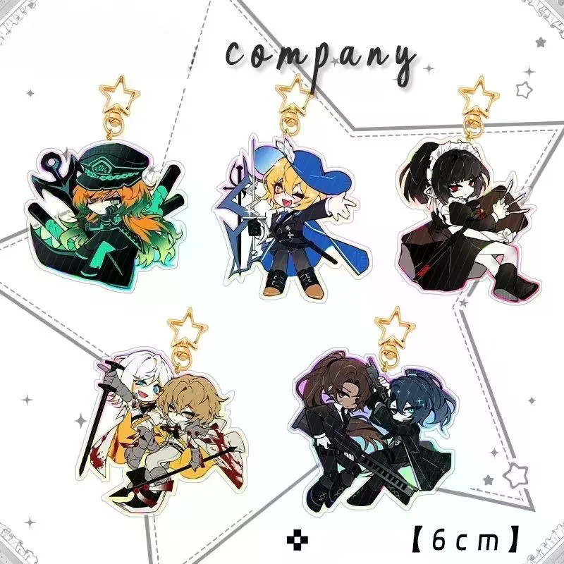 ✨Novo produto✨Border Bus Company Q Versão Chaveiro Dupla Face HD Heathcliff Estudante Mochila Acessórios Presente✨Em eve