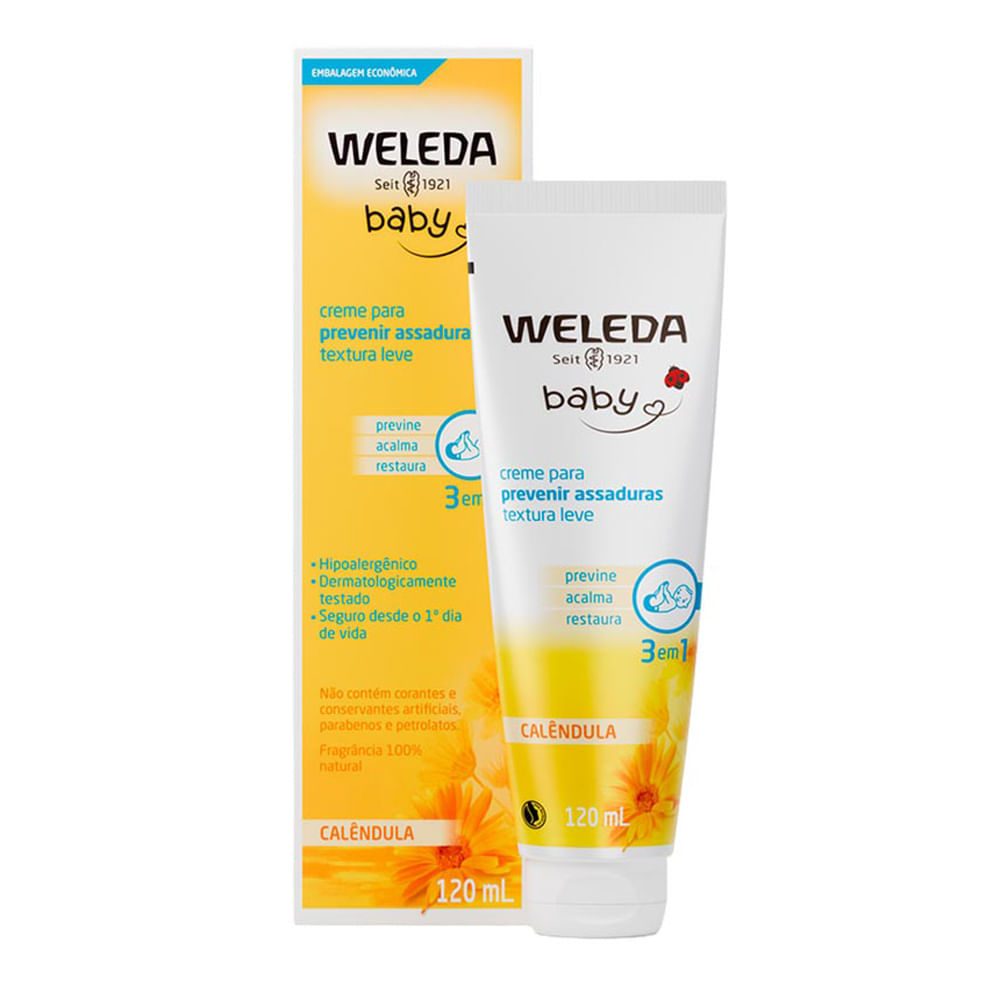 Weleda Baby Creme Preventivo de Assaduras Calêndula 120ml