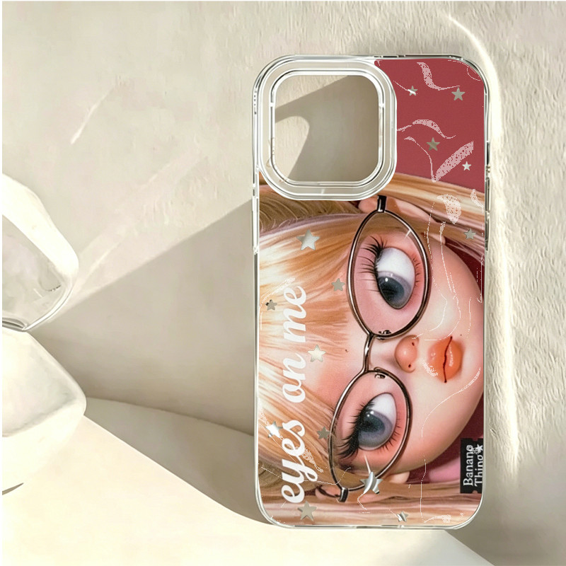 Adequado para iPhone 17/16/15/13/12/11 Pro Max Barbie< Eyes on Me} Capa de telefone à prova de choque