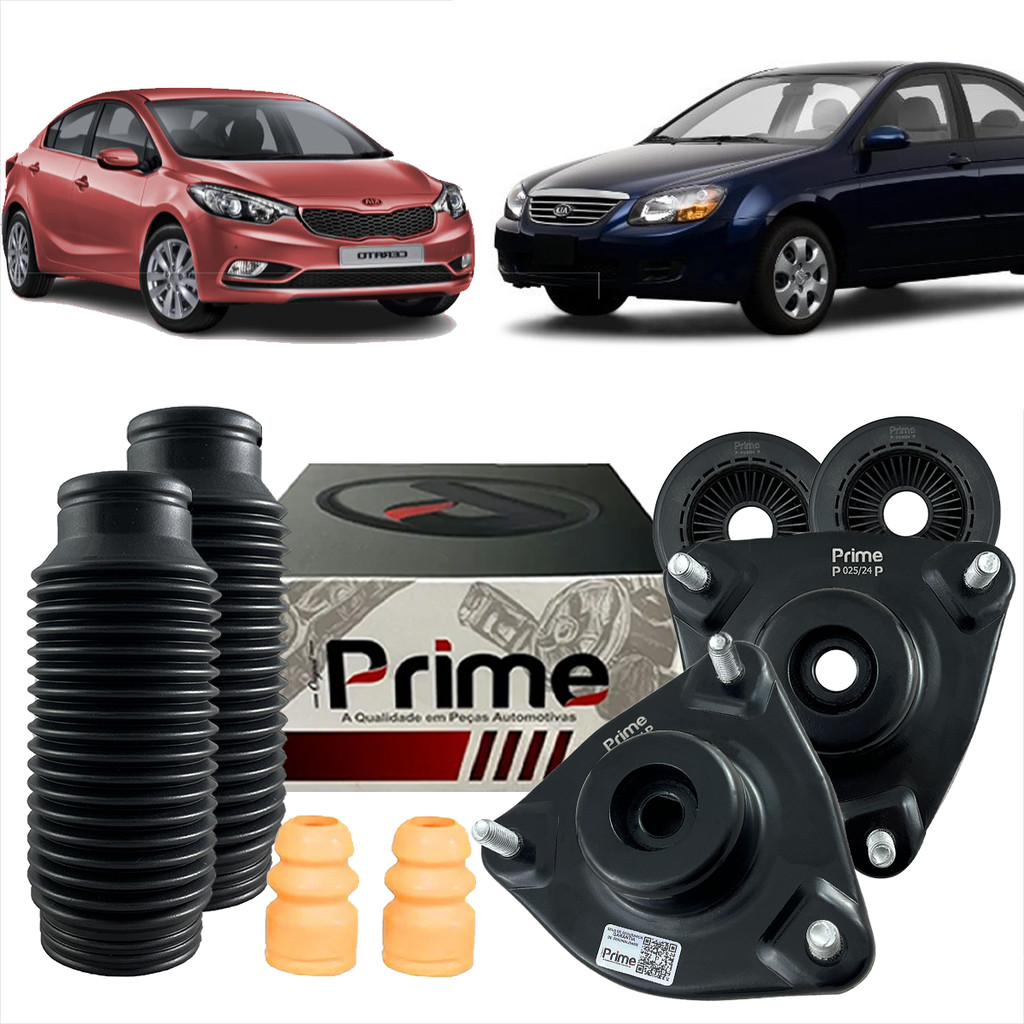 Kit Completo Coxim Rolamento Batente Coifa Amortecedor Kia Cerato 2009 2010 2011 2012 2013 2014 2015