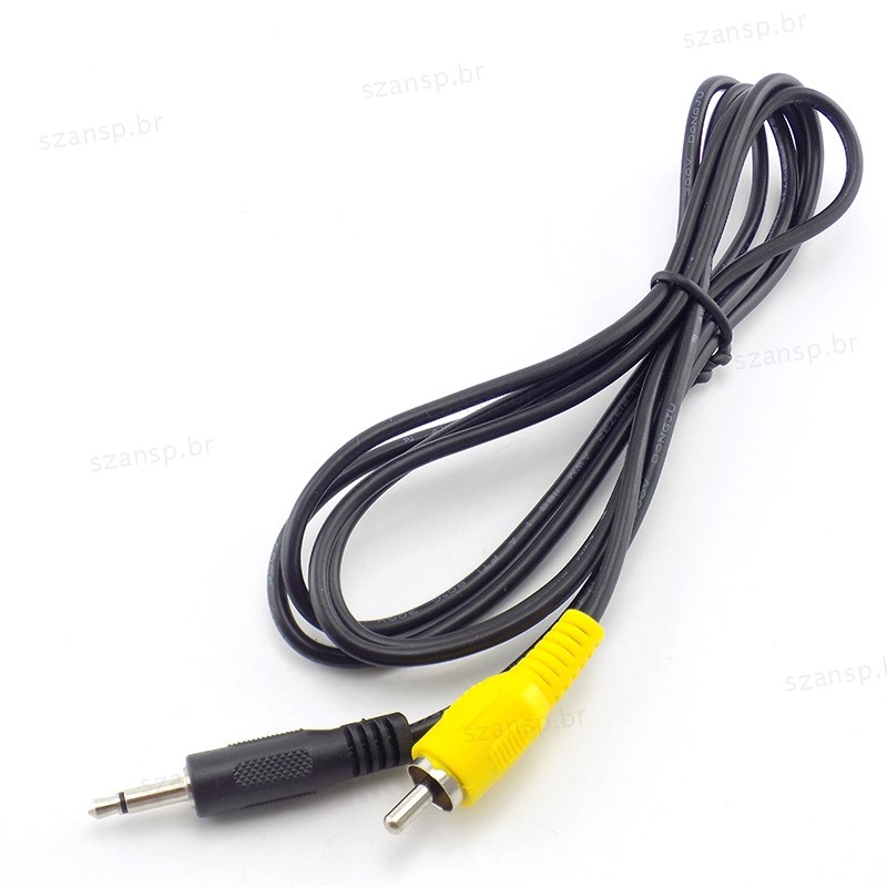 1.5M 3.5mm Mono Para RCA Macho Cabo AV Áudio Vídeo Fio Adaptador Computador Portátil MP3/MP4 BRA1