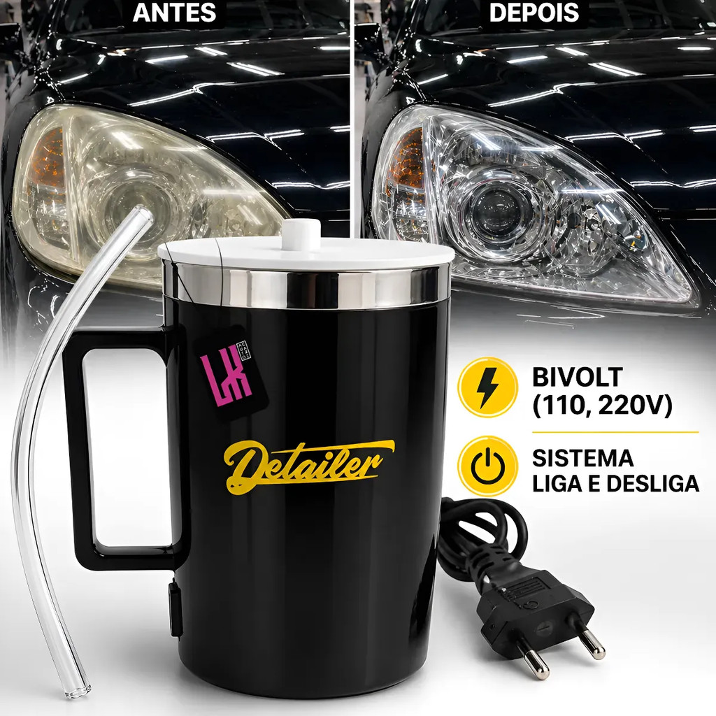 Caneca Copo Termico Restauração Farol Detailer