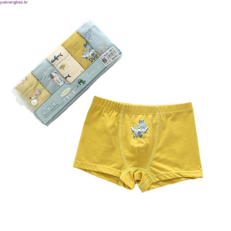 cueca infantil menino algodão cueca infantil Cha Cha Worm Calcinha Infantil Classe A Meninos Boxer Shorts Crianças Calça