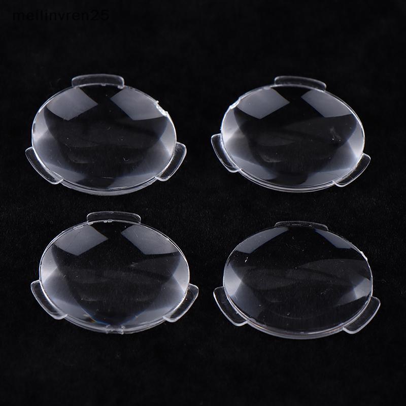 MEL 10 Peças 25 * 45MM Lente Ultra Transparente Biconvexa Para Papelão Realidade Virtual 3D VR Óculos 2-5mm Thiness BR