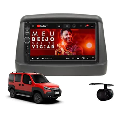 Central Multimídia Fiat Doblo Cinza 2002 À 2021